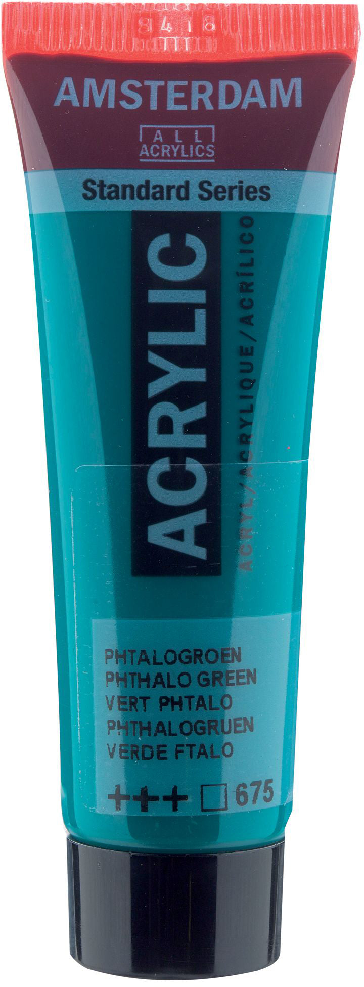Royal Talens AMSTERDAM Standard Serie Acrylfarbe – Phthalogrün 675, seidenmatt – 20 ml – für Leinwand, Papier, Holz