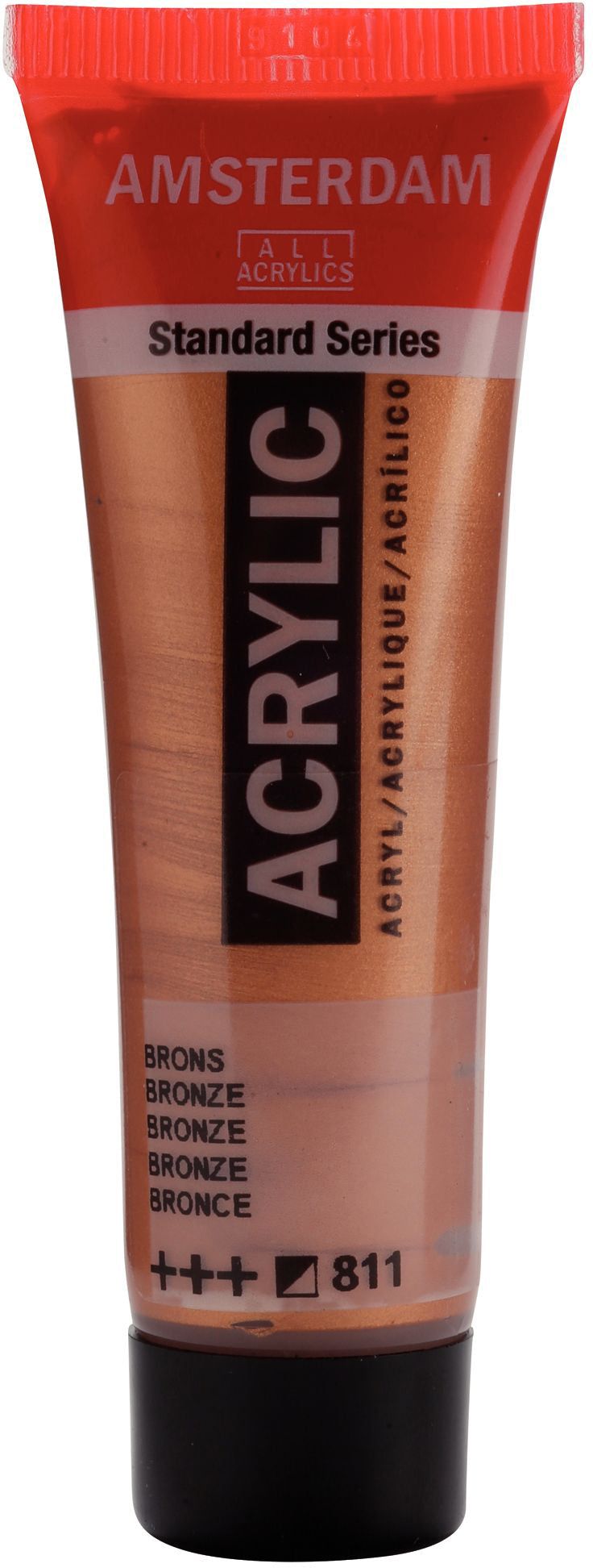 Royal Talens AMSTERDAM Standard Serie Acrylfarbe – Bronze 811, seidenmatt – 20 ml – für Leinwand, Papier, Holz
