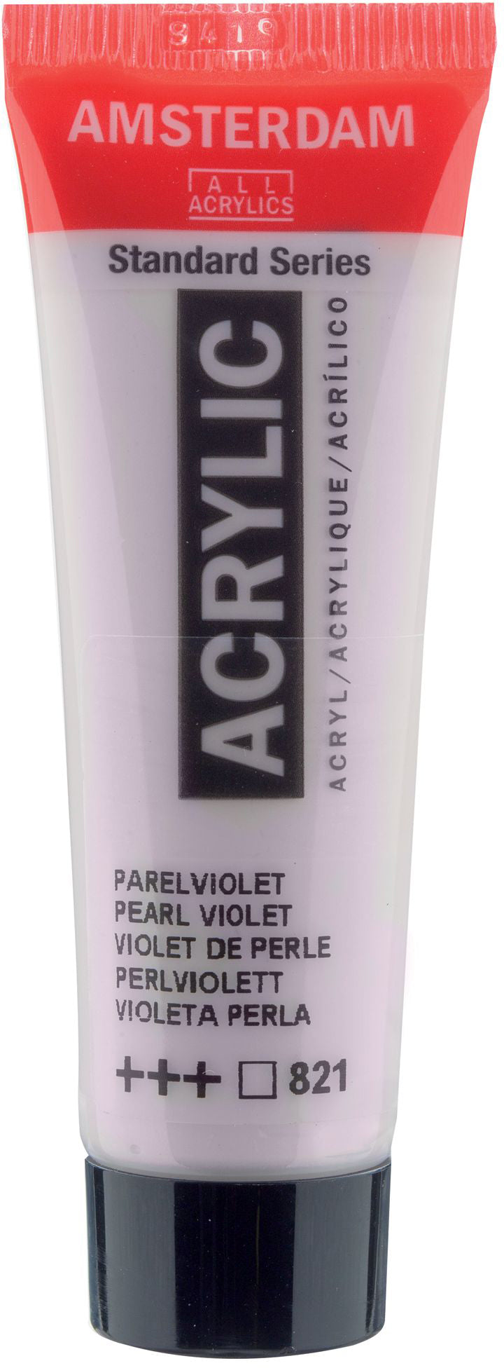 Royal Talens AMSTERDAM Standard Serie Acrylfarbe – Perlviolett 821, seidenmatt – 20 ml – für Leinwand, Papier, Holz