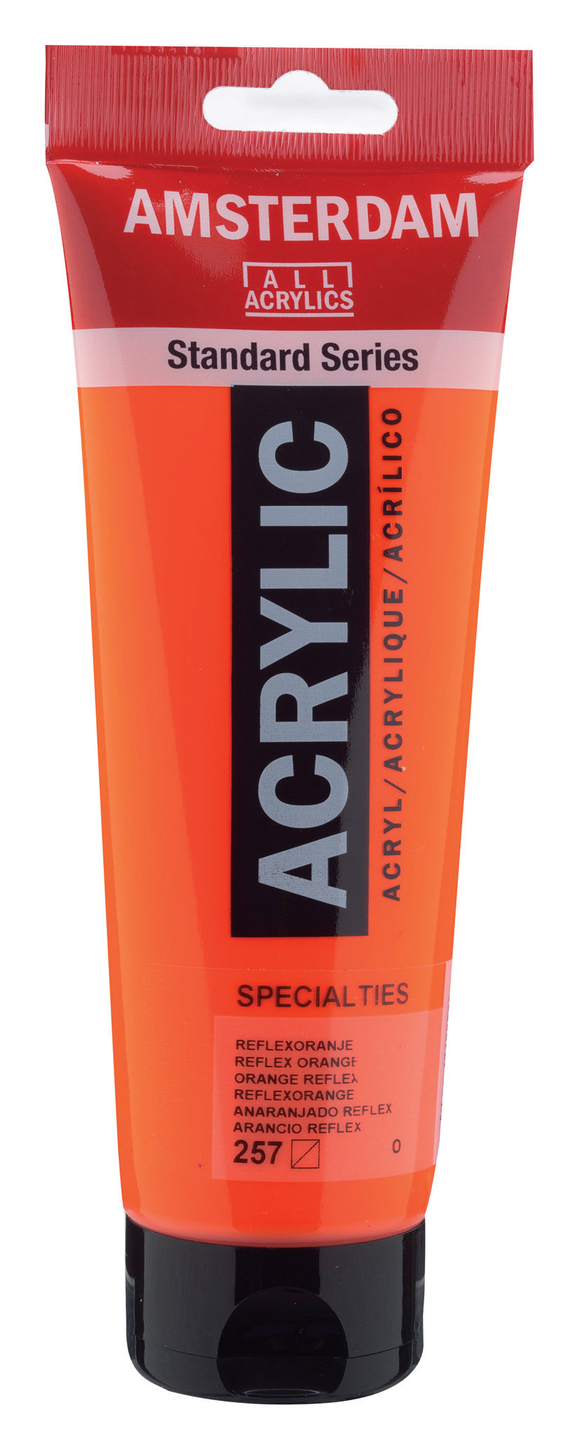 Royal Talens AMSTERDAM Acrylfarbe – Reflexorange – 250 ml, Tube