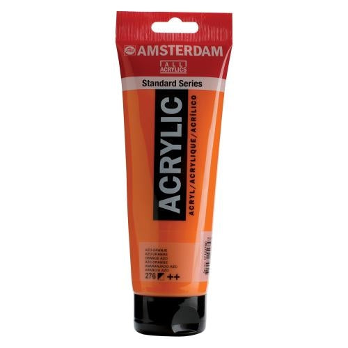 Royal Talens AMSTERDAM Acrylfarbe – Azo Orange 276 – 250 ml, Tube