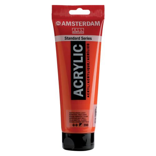 Royal Talens AMSTERDAM Acrylfarbe – Naphtholrot H 398 – 250 ml, Tube