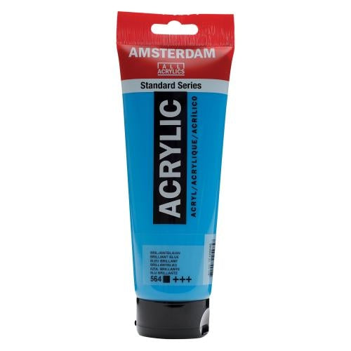 Royal Talens AMSTERDAM Acrylfarbe – Brillantblau 564 – 250 ml Tube