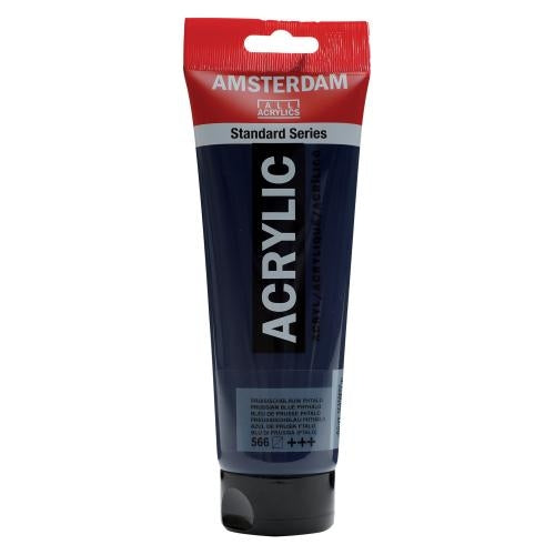 Royal Talens Amsterdam Acrylfarbe – Preussischblau 566 – 250 ml (Tube)