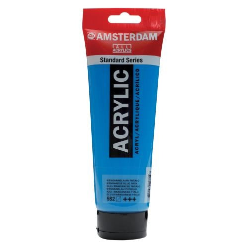 Royal Talens AMSTERDAM Acrylfarbe – Manganblau PHT 582 – 250 ml