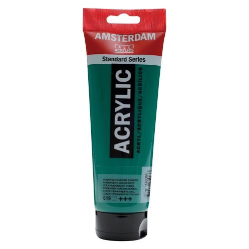 Royal Talens Amsterdam Acrylfarbe – Permanent Dunkelgrün – 250 ml