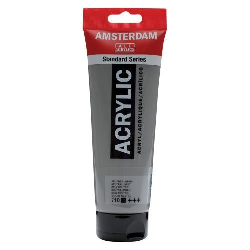 Royal Talens AMSTERDAM Acrylfarbe – Neutralgrau 710 – 250 ml Tube