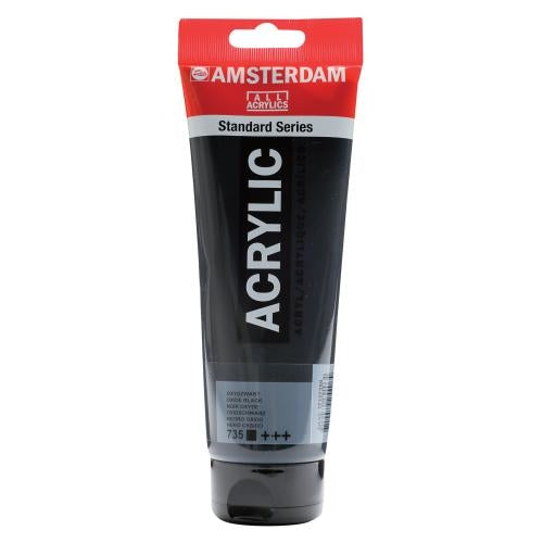 Royal Talens AMSTERDAM Acrylfarbe – Schwarz – Tube, 250 ml