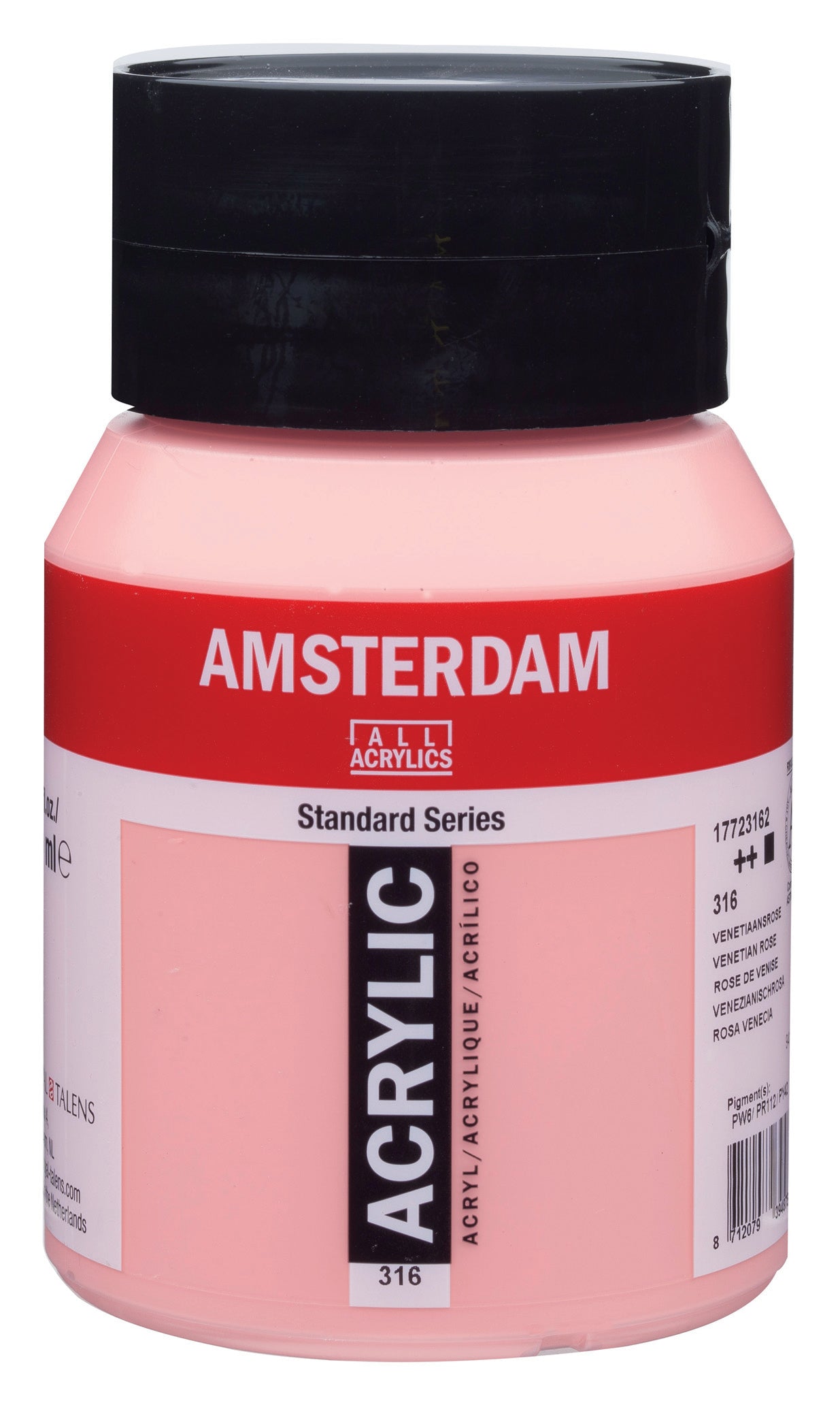 Royal Talens AMSTERDAM Acrylfarbe – Venezianisches Rosa 316 – 500 ml