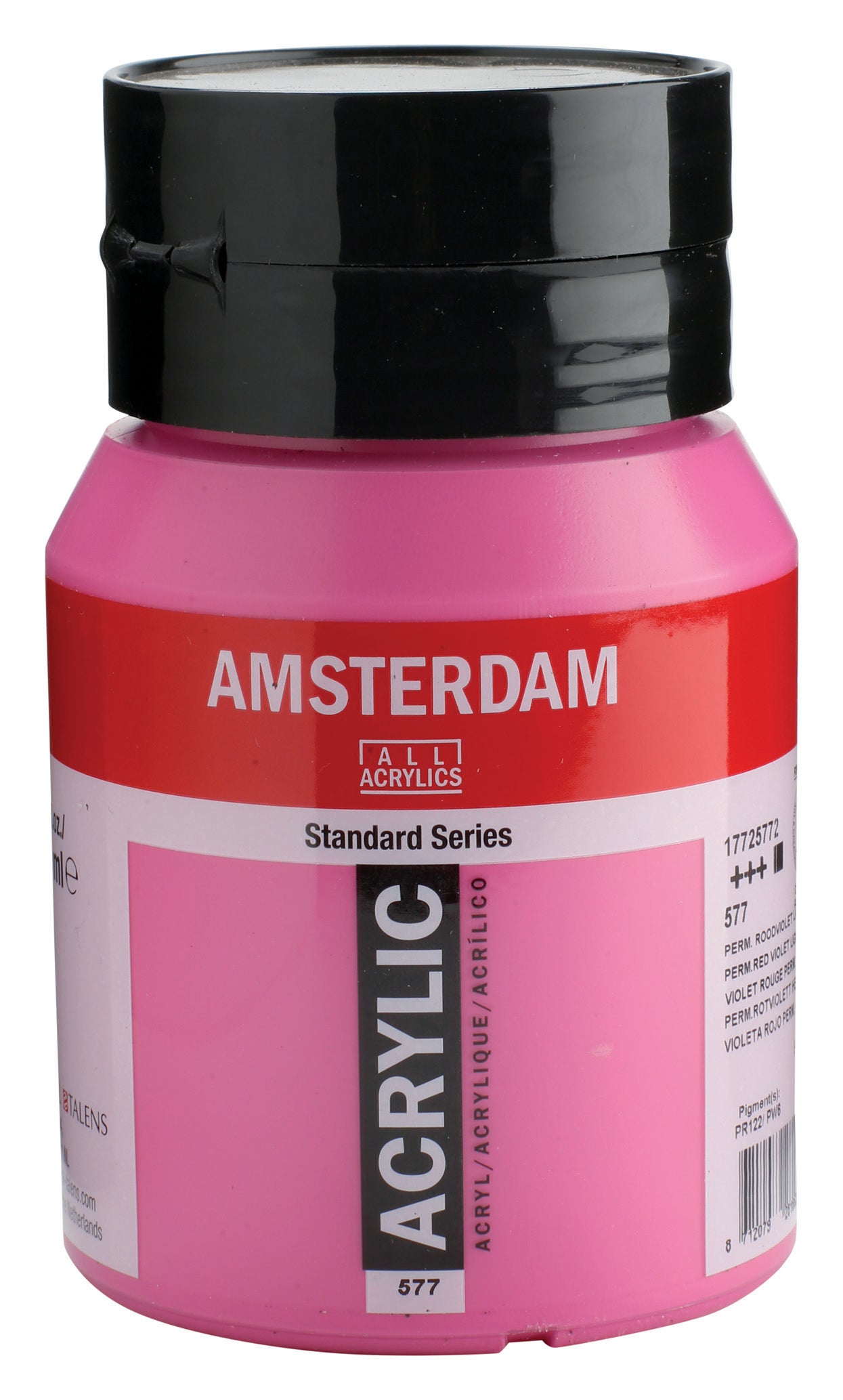 Royal Talens AMSTERDAM Acrylfarbe – Permanent Rotviolett 577 – 500 ml
