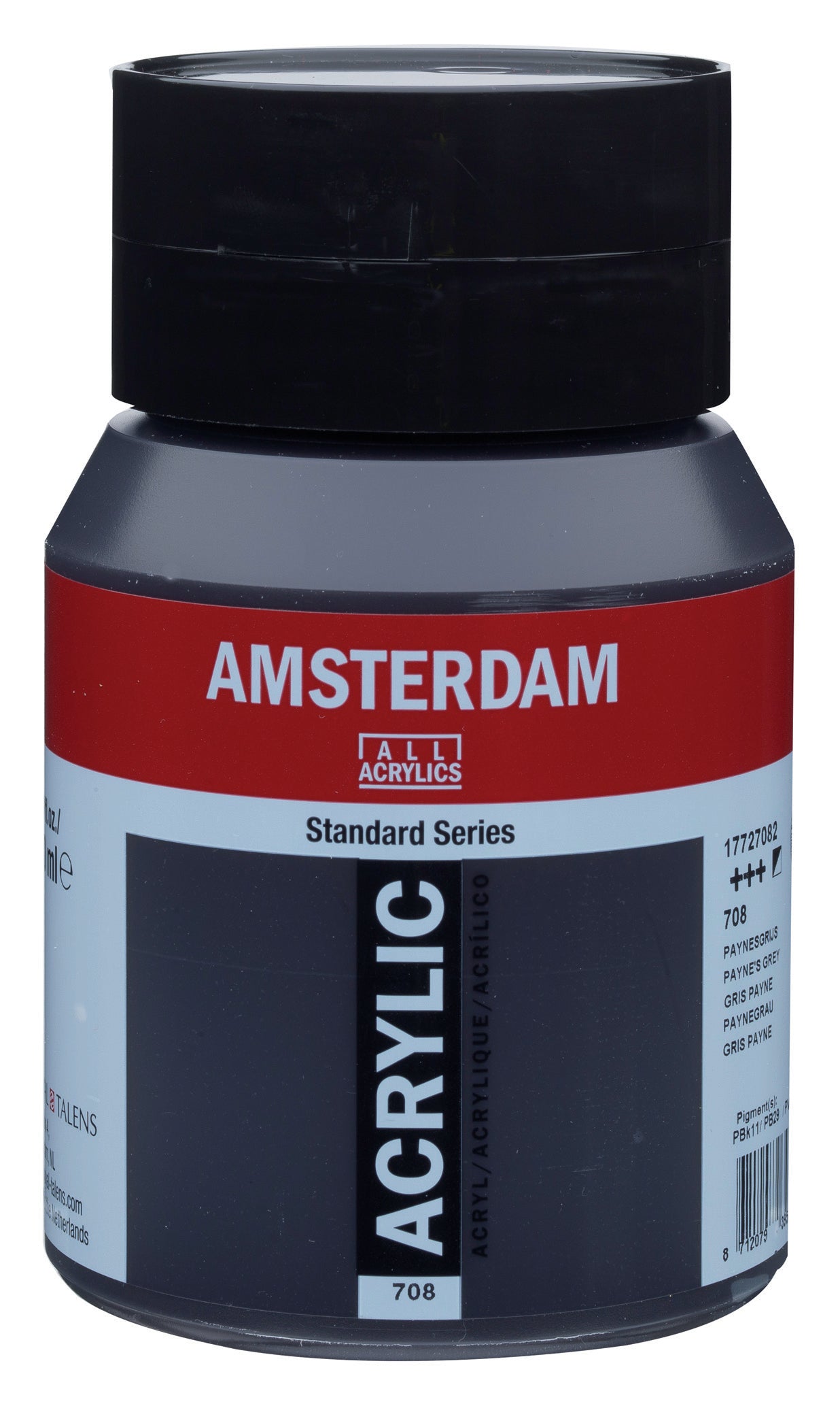Royal Talens AMSTERDAM Acrylfarbe – Paynegrau 708 – 500 ml