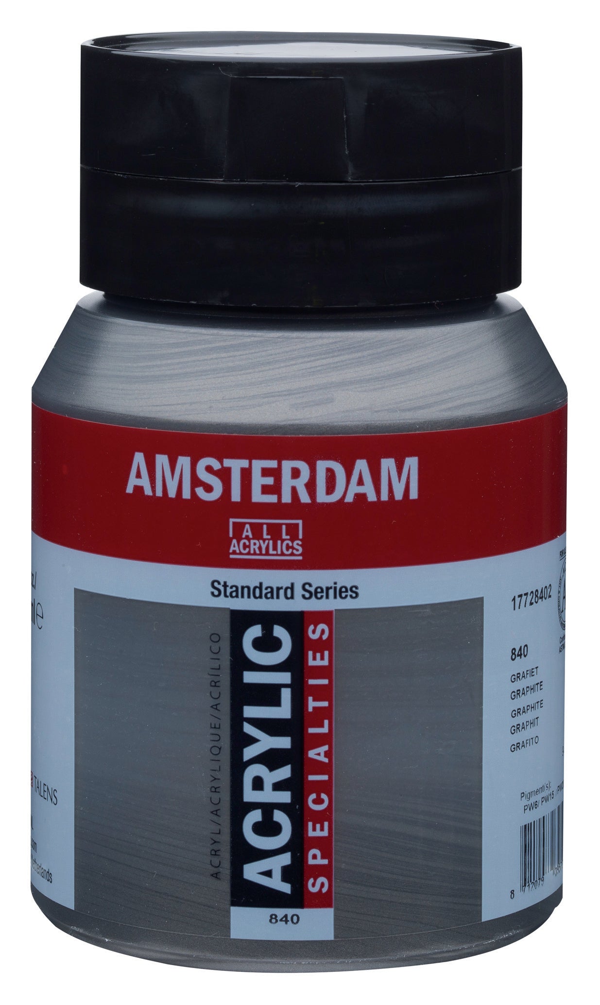 Royal Talens AMSTERDAM Acrylfarbe – Graphit 840 – 500 ml