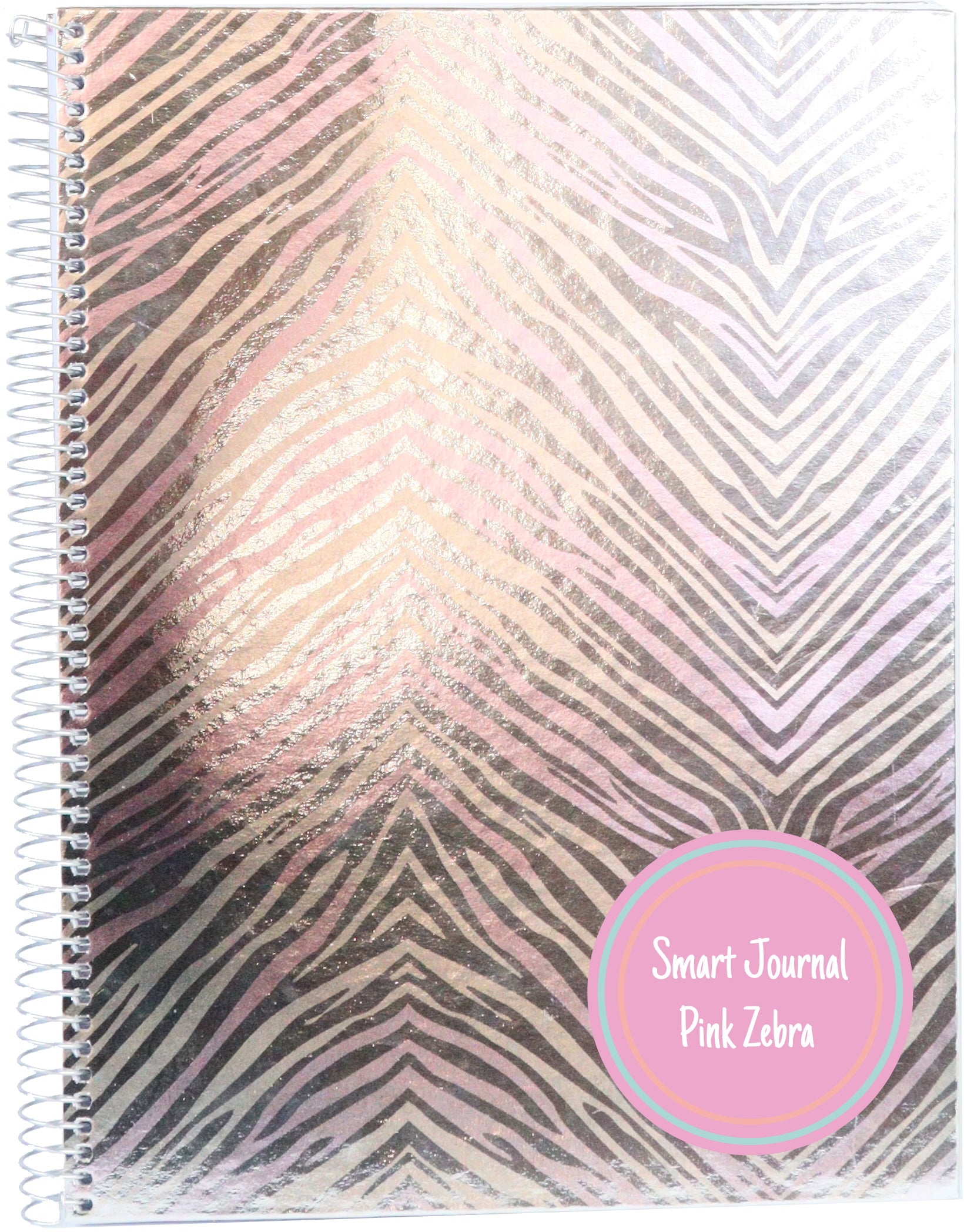 Ancor Smart Journal Notizbuch – A5 – 80 Blatt – 90 g/m² – Pink Zebra
