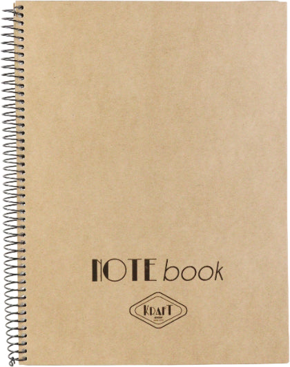 Ancor Spiralbuch – A5 – kariert 5 mm – 80 Seiten – 90 g/m² – Hardcover, Kraft