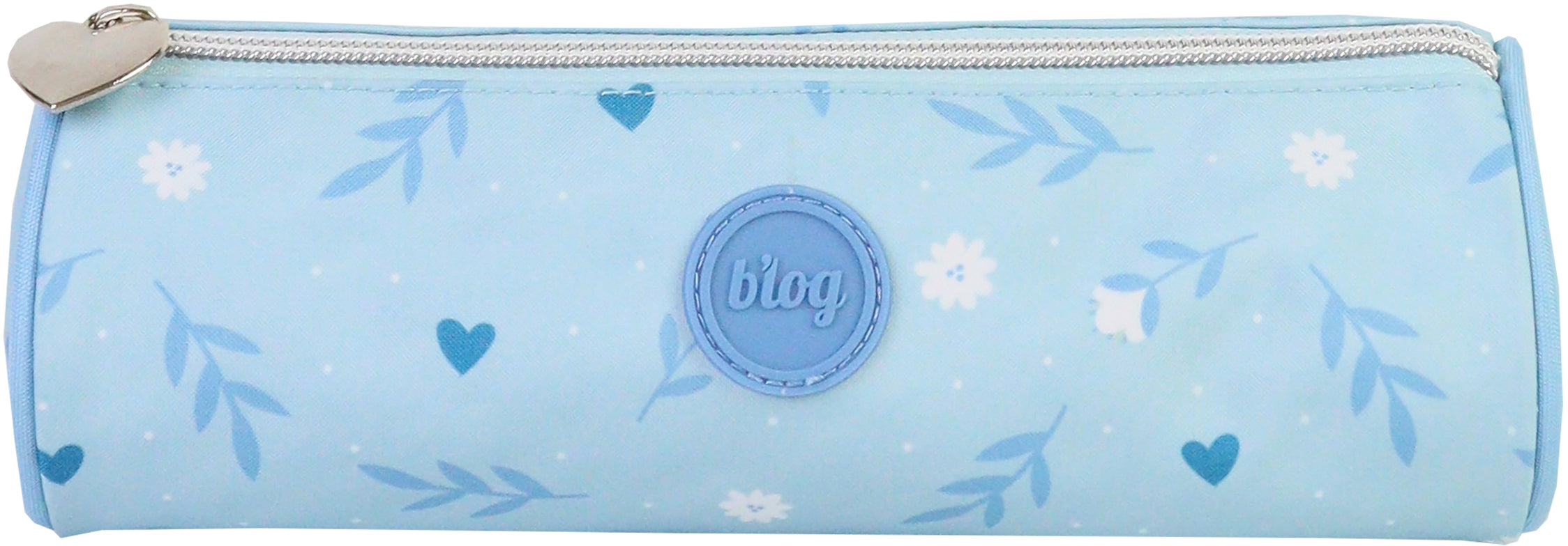 Ancor B'LOG – Etui, rund, Sweet Blue, Hearts, 11 × 1 × 21 cm