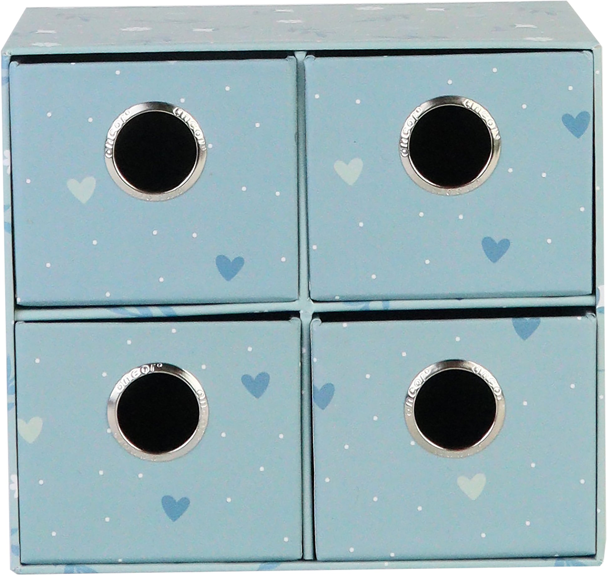 Ancor 117943 B'LOG Schubladenelement – 4 Schubladen, Blau, B 160 × H 110 × T 171 mm