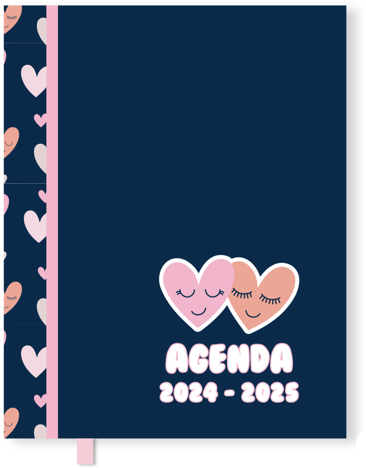 Ancor B'LOG HEARTS – Schulagenda 2024/25, A5