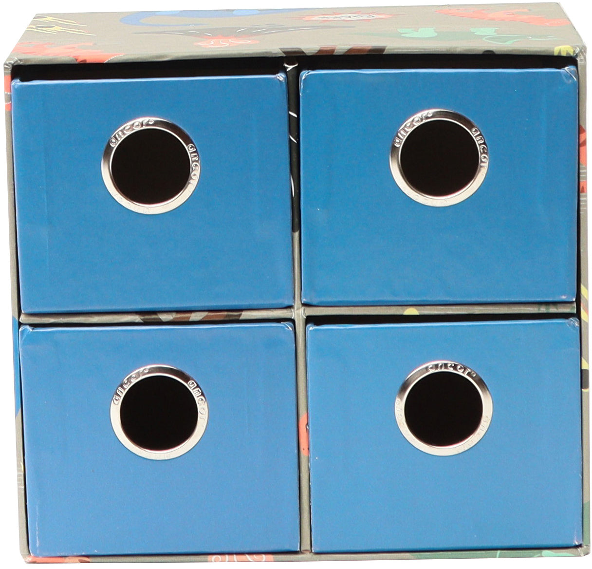 Ancor B'Log PlayMe 122992 Schubladenelement – 4 Schubladen, Blau, B 155 × H 105 × T 175 mm