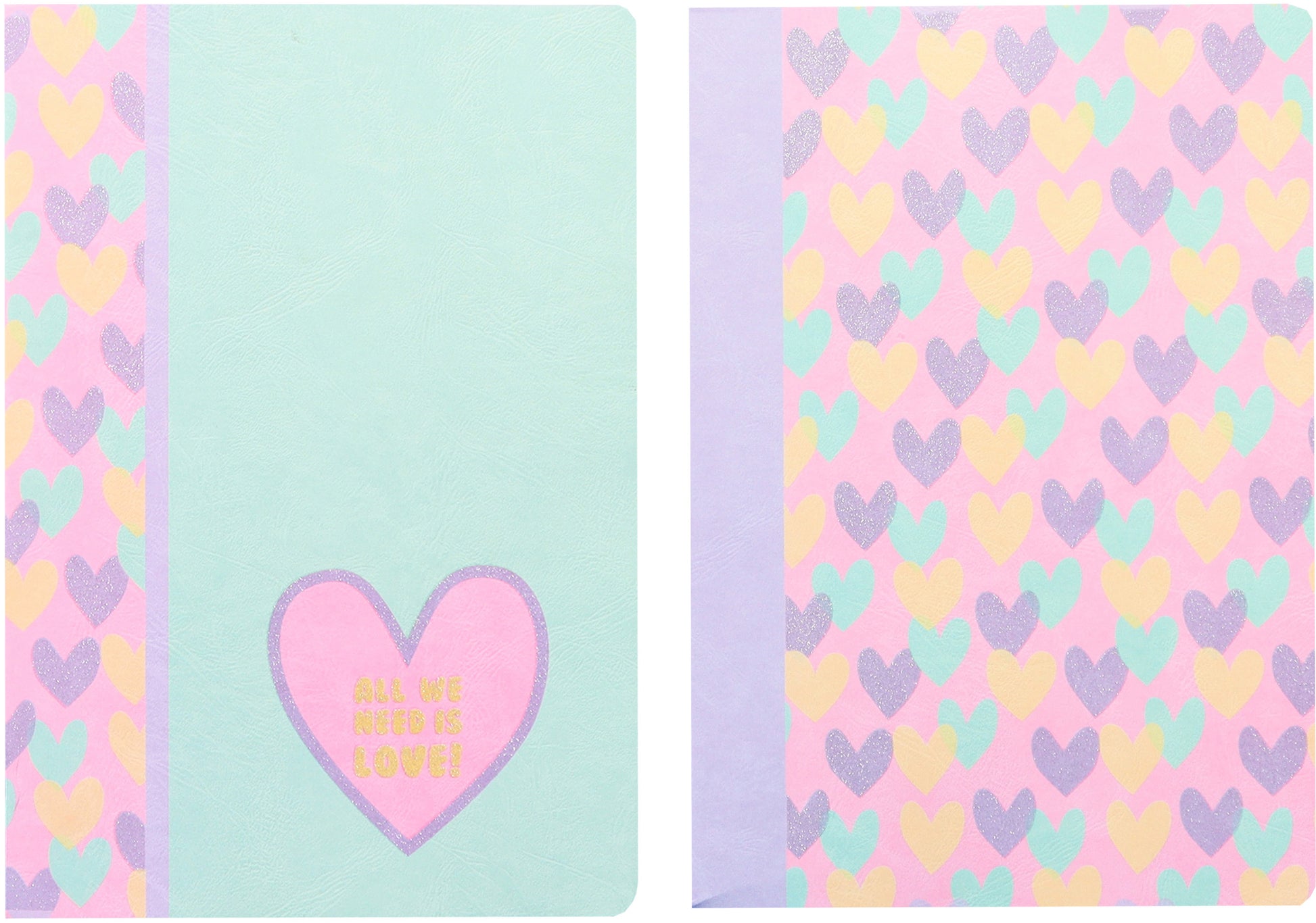Ancor B'Log Hearts Notizheft – A4 – kariert – 48 Blatt