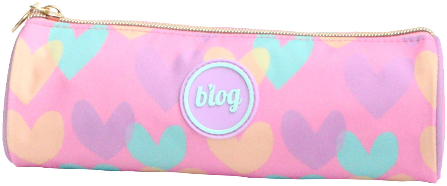 Ancor B'Log – Schlamperetui, Herzen, 11,5 × 3 × 21 cm