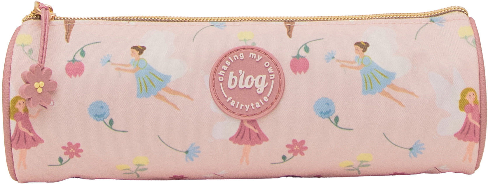 Ancor B'Log Fairies 128871 – Schlamperetui, Rosa, Polyester, 22 × 8 × 7,5 cm