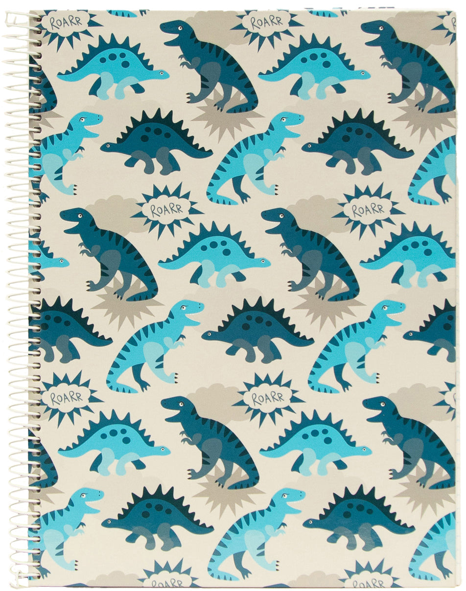 Ancor B'Log Dino Spiralbuch – A4 – kariert 5 mm – 80 Blatt – 90 g/m² – Hardcover, Spiralbindung