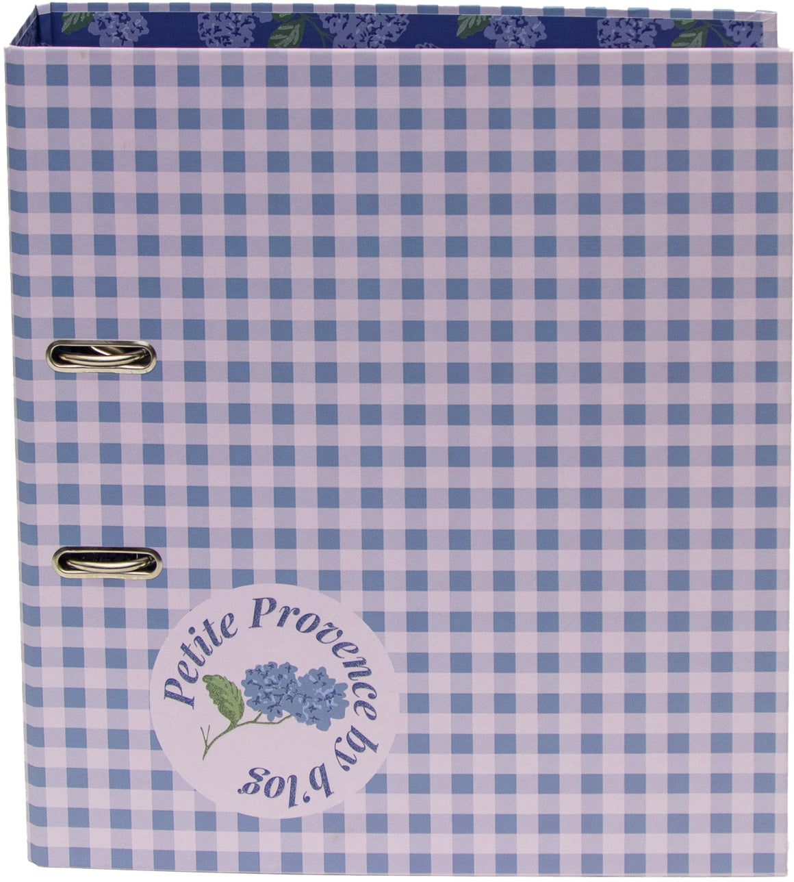 Ancor B'log Provence Vichy Hebelordner – für A4 – Rückenbreite 8 cm – Violett