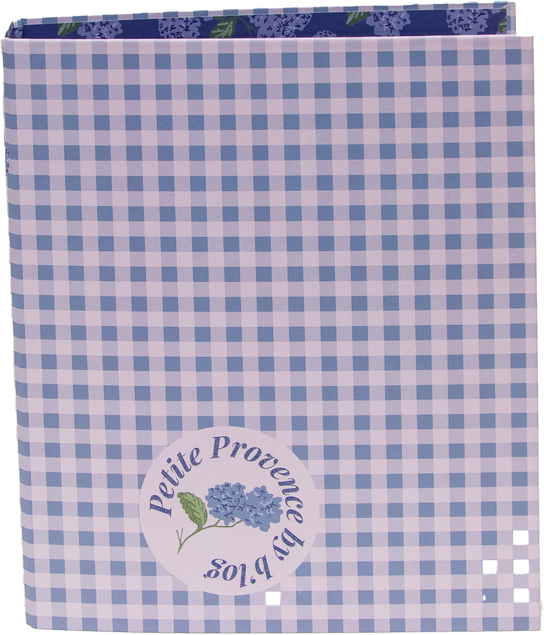 Ancor B'log Provence Vichy Ringbuch – 2-Ring Ø 25 mm – für A4 – Rückenbreite 4 cm – Mehrfarbig