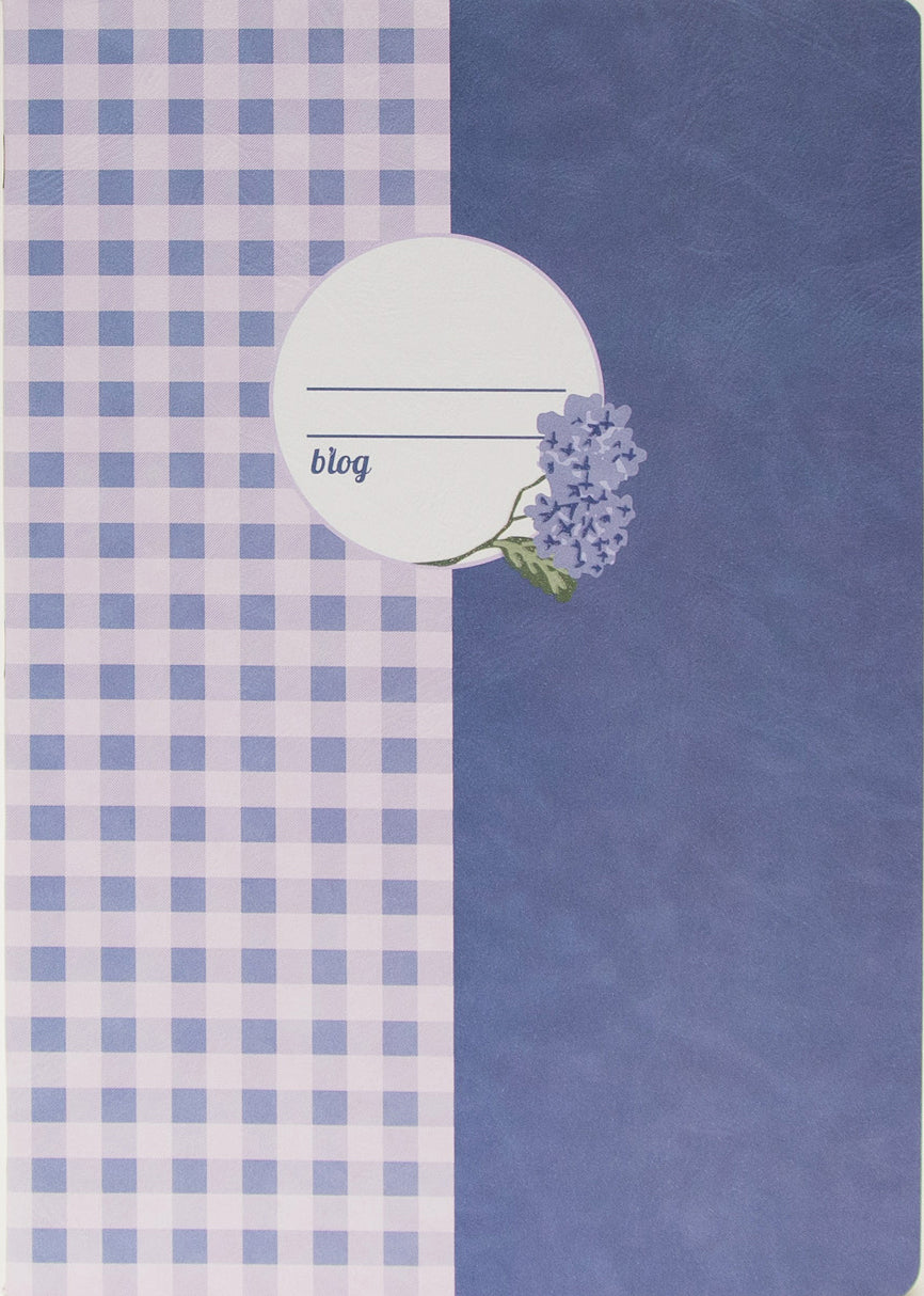 Ancor Provence Vichy Notizheft – A4 – kariert 5 mm – 48 Blatt – Softcover, FSC