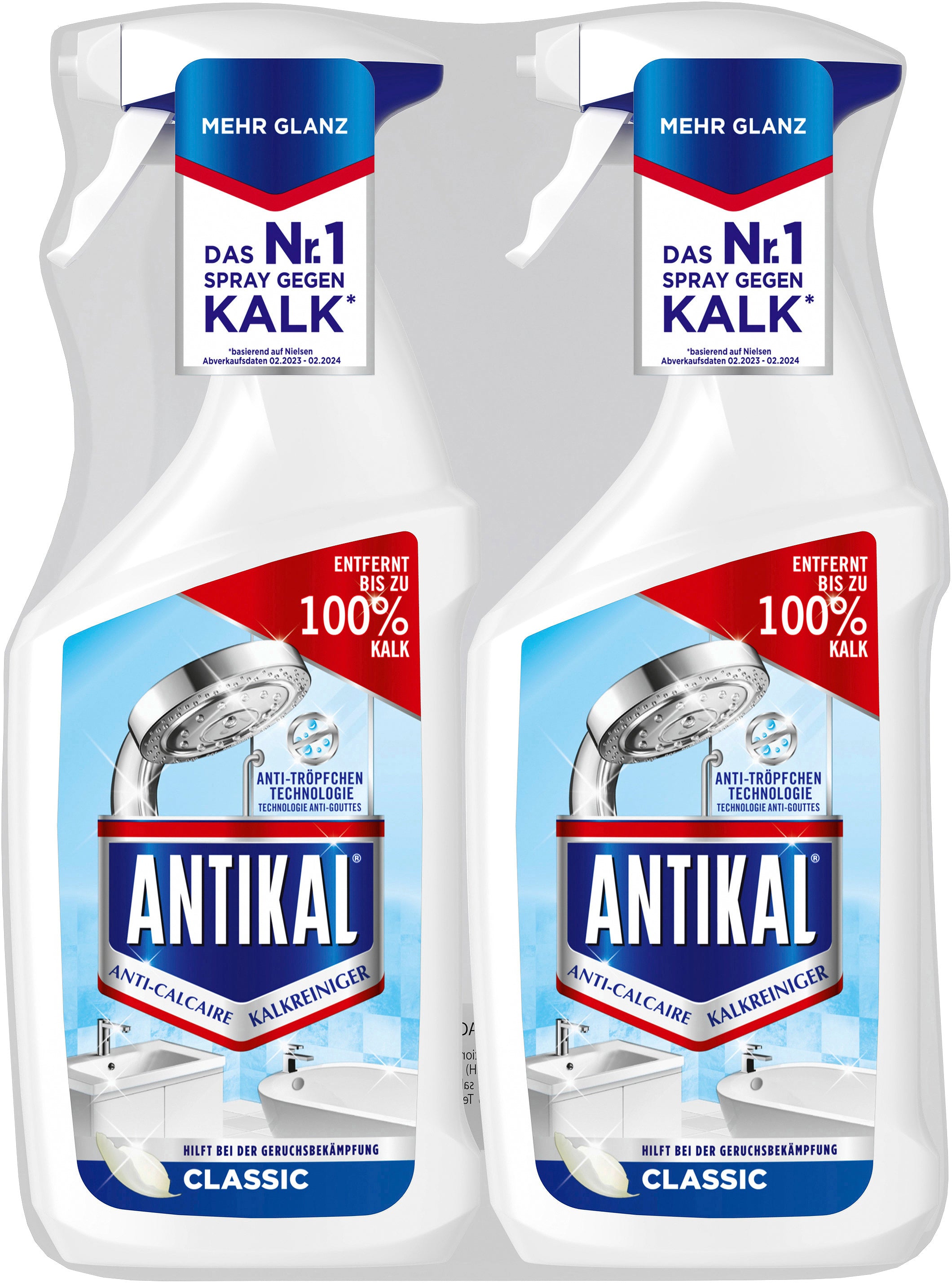 Antical Antikal Classic Bad-/Kalkreiniger – Spray, Sprühflasche