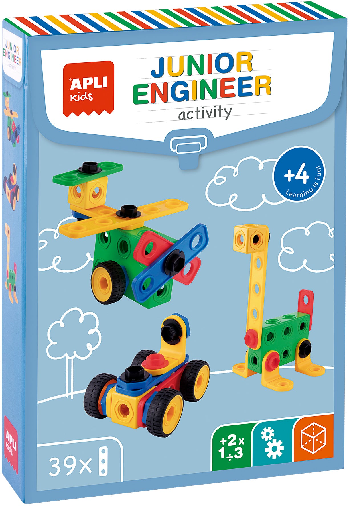 Apli Kids – Lernspiel – Bauspiel Ingenieur, 39 Teile