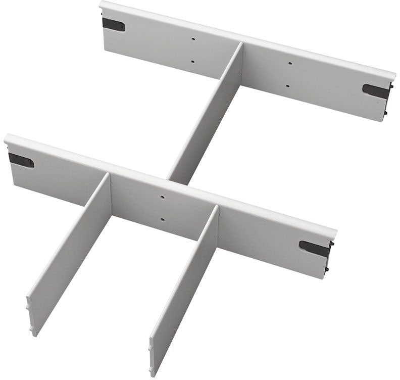Apollo Trennsteg-Set Archivierungs-Zubehör – für Rollcontainer, für A4/A5/A6, grau, B 270 × H 35 × T 390 mm