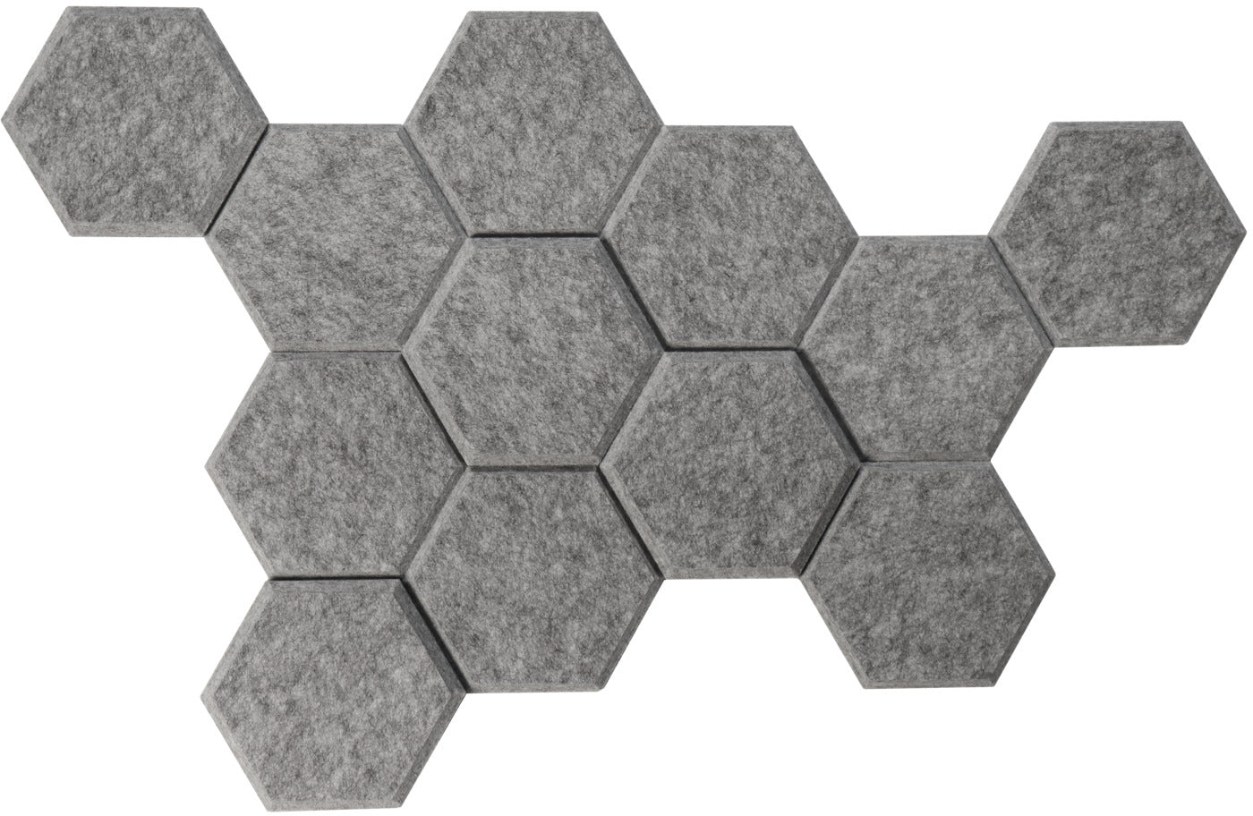 Apollo Akustikplatten – 12 Platten – 19,5 × 25 × 16,5 cm – Polyestervlies, Grau – Selbstklebend, Klasse C