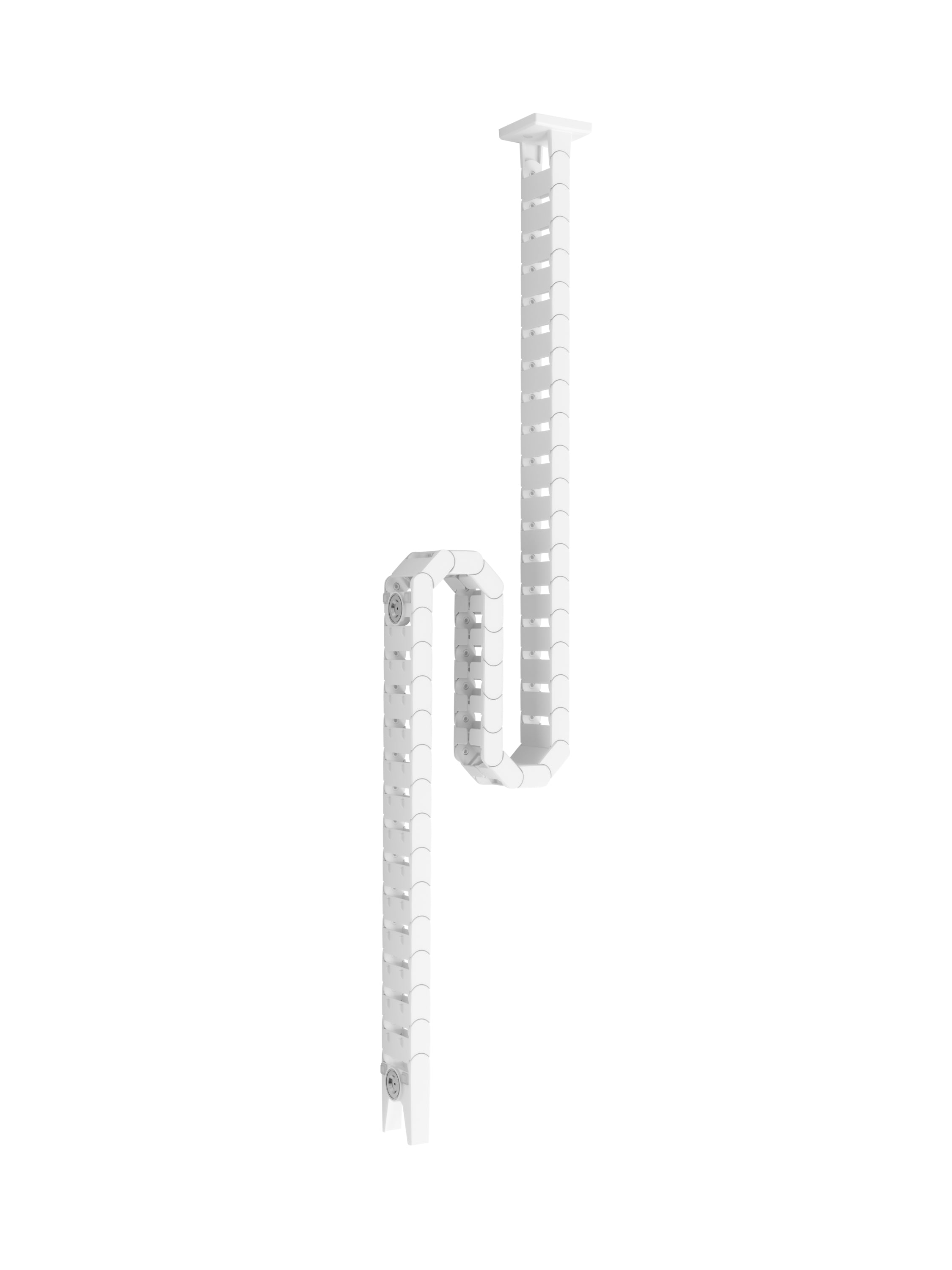 Apollo Kabelschlange – 0,6–1,3 m – Weiss, magnetisch, Schraubbefestigung