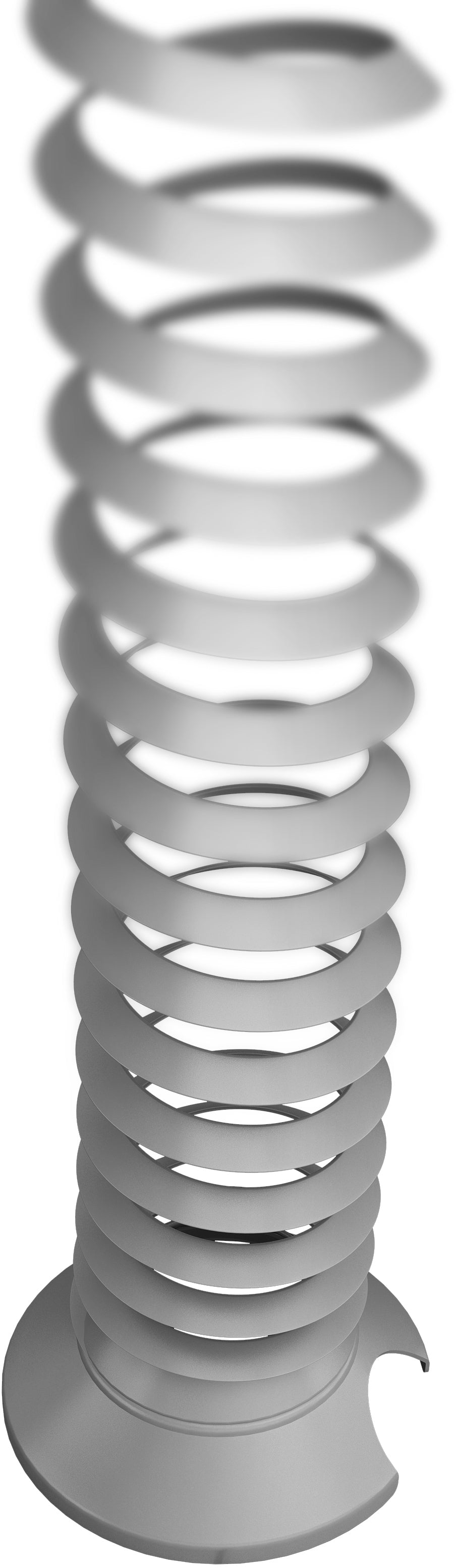 Apollo VCKXE/S Kabelschlange – 0,7–1,3 m, Ø 90 mm – Grau, für höhenverstellbare Schreibtische