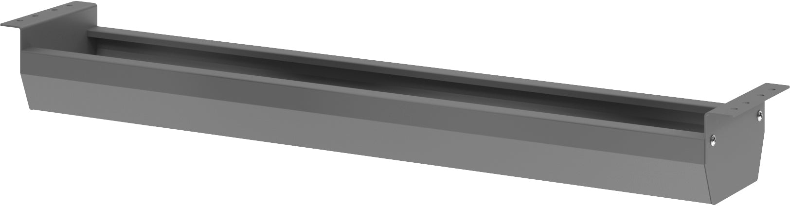 Apollo Kabelwanne – 1'215 × 180 × 85 mm, anthrazit, Metall, für 120 cm Tische