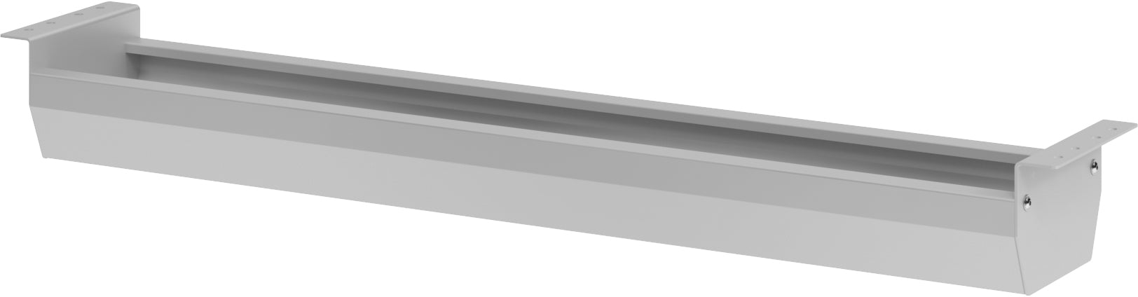 Apollo VKC12/S Untertisch-Kabelwanne – 1215 × 180 × 85 mm – Metall – Grau, abklappbar, Schraubbefestigung