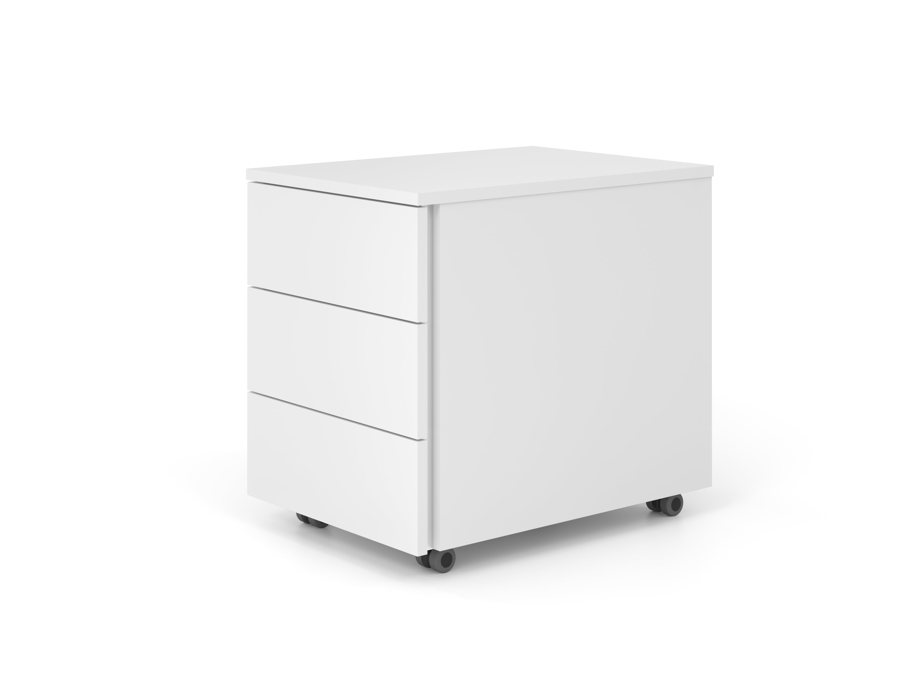 Apollo VLC30WWGL – Rollcontainer, 3 Schubladen, Weiss