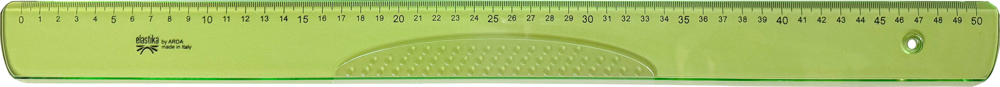 ARDA Lineal – Kunststoff – 50 cm – Tuschekante, flexibel, Griff – Grün