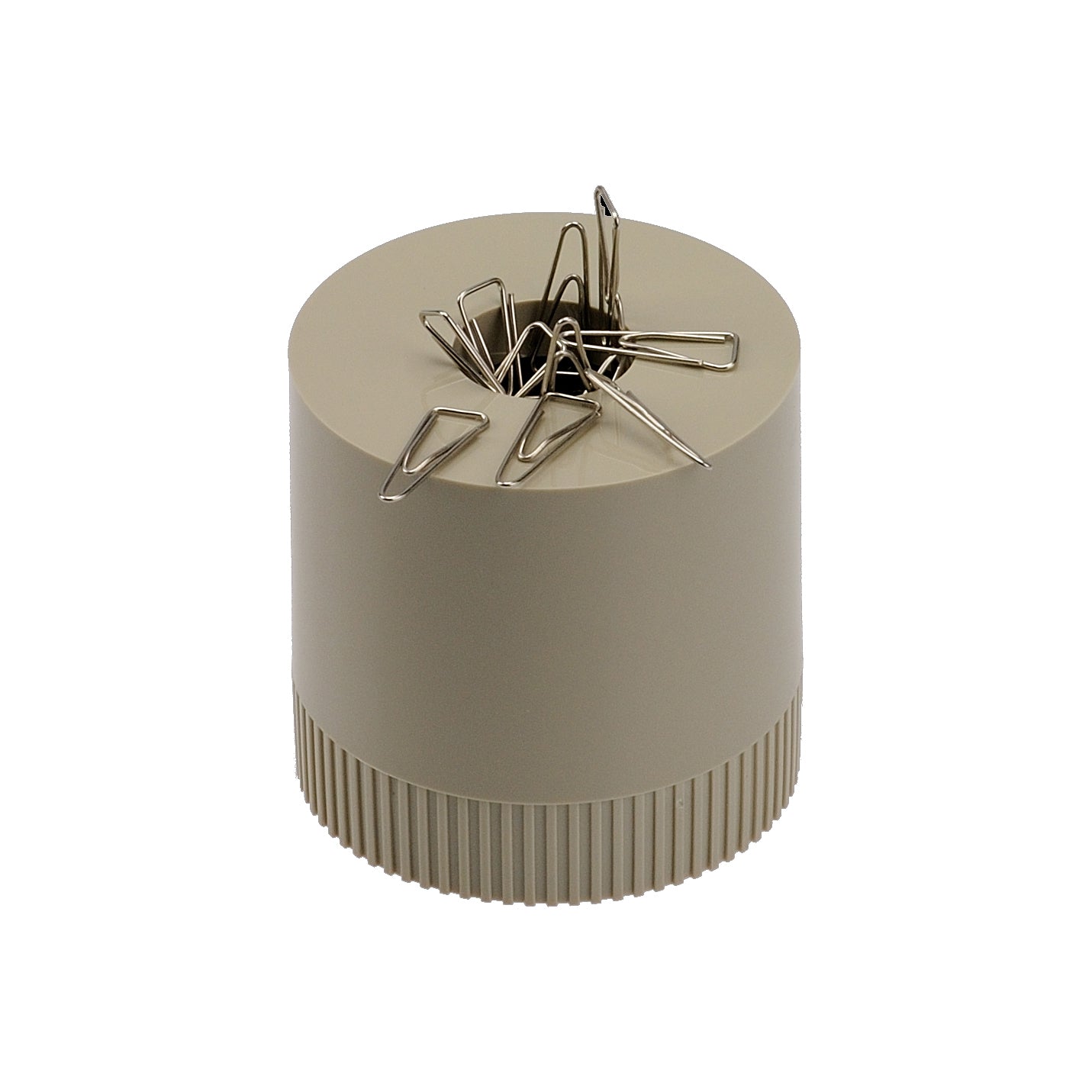 Arlac Klammernspender – magnetisch, Kunststoff, grau, 75 × 75 × 71 mm