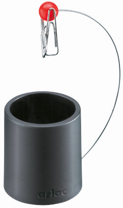 Arlac Klammernspender – magnetisch, schwarz, 85 × 45 × 90 mm