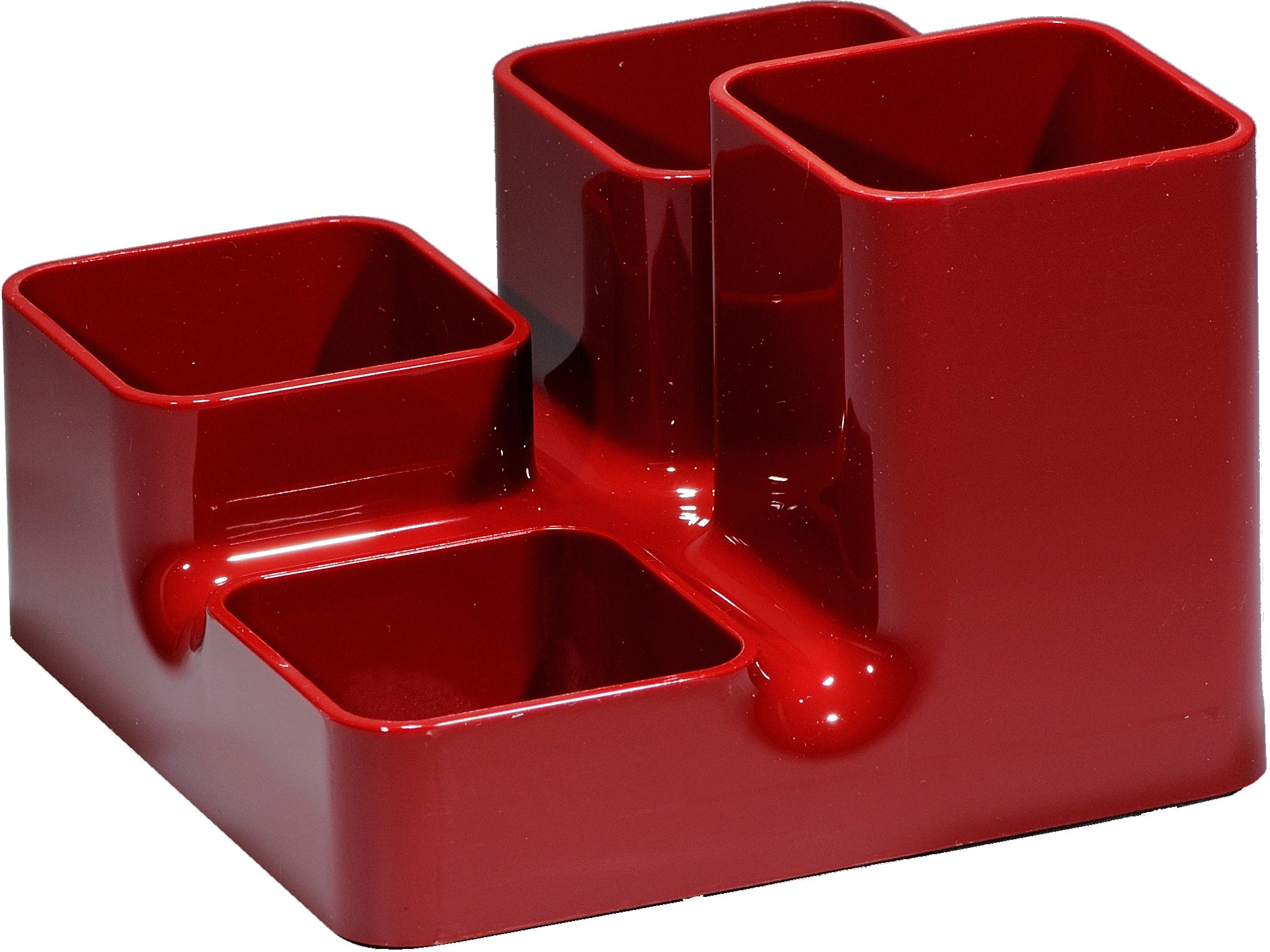 Arlac Butler Uni Schreibtisch-Organizer-Set 234.12 – 4-teilig, Bordeaux