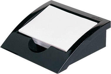 Arlac Zettelbox – 100 Blatt A7 (74 × 105 mm), Kunststoff, Schwarz, 54 × 138 × 130 mm