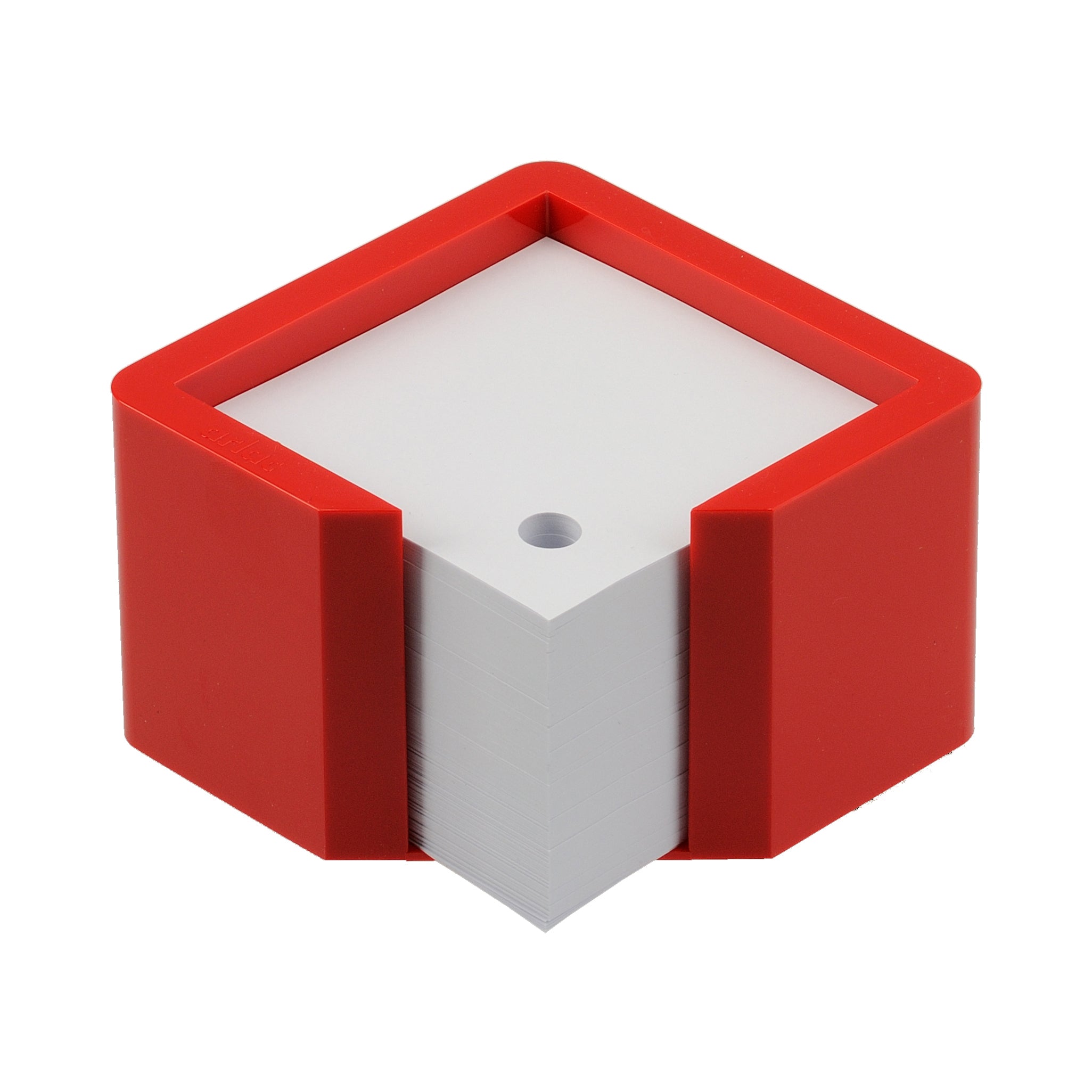 Arlac Zettelbox – Format 100 × 100 mm, rot