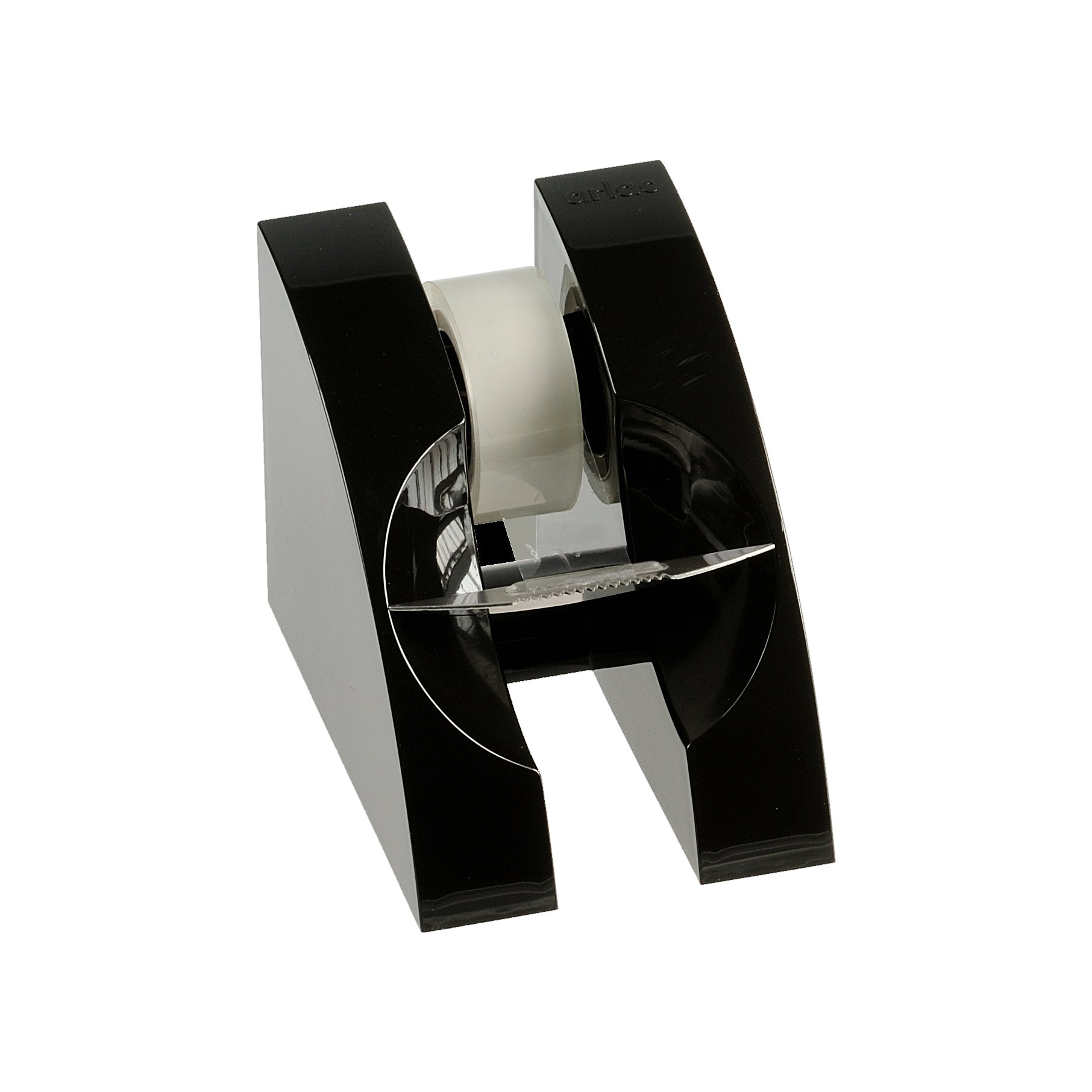 Arlac Tischabroller FILM-UP 350.01 – für Klebeband bis 19 mm × 33 m, inkl. Rolle 19 mm × 33 m, schwarz
