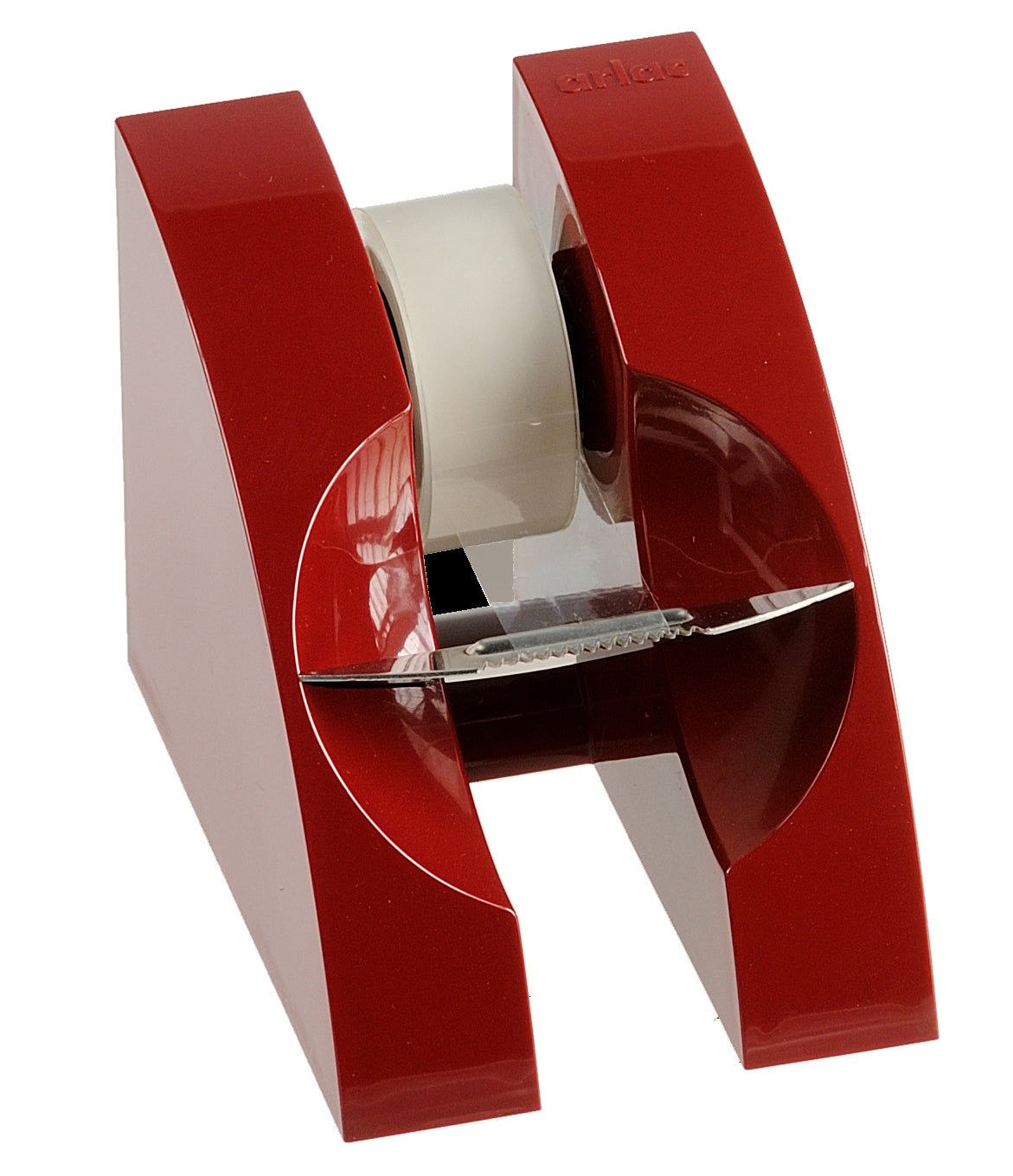 Arlac Tischabroller FILM-UP – für Klebeband bis 19 mm × 33 m, Kern 1", inkl. Rolle 19 mm × 33 m, rutschfest