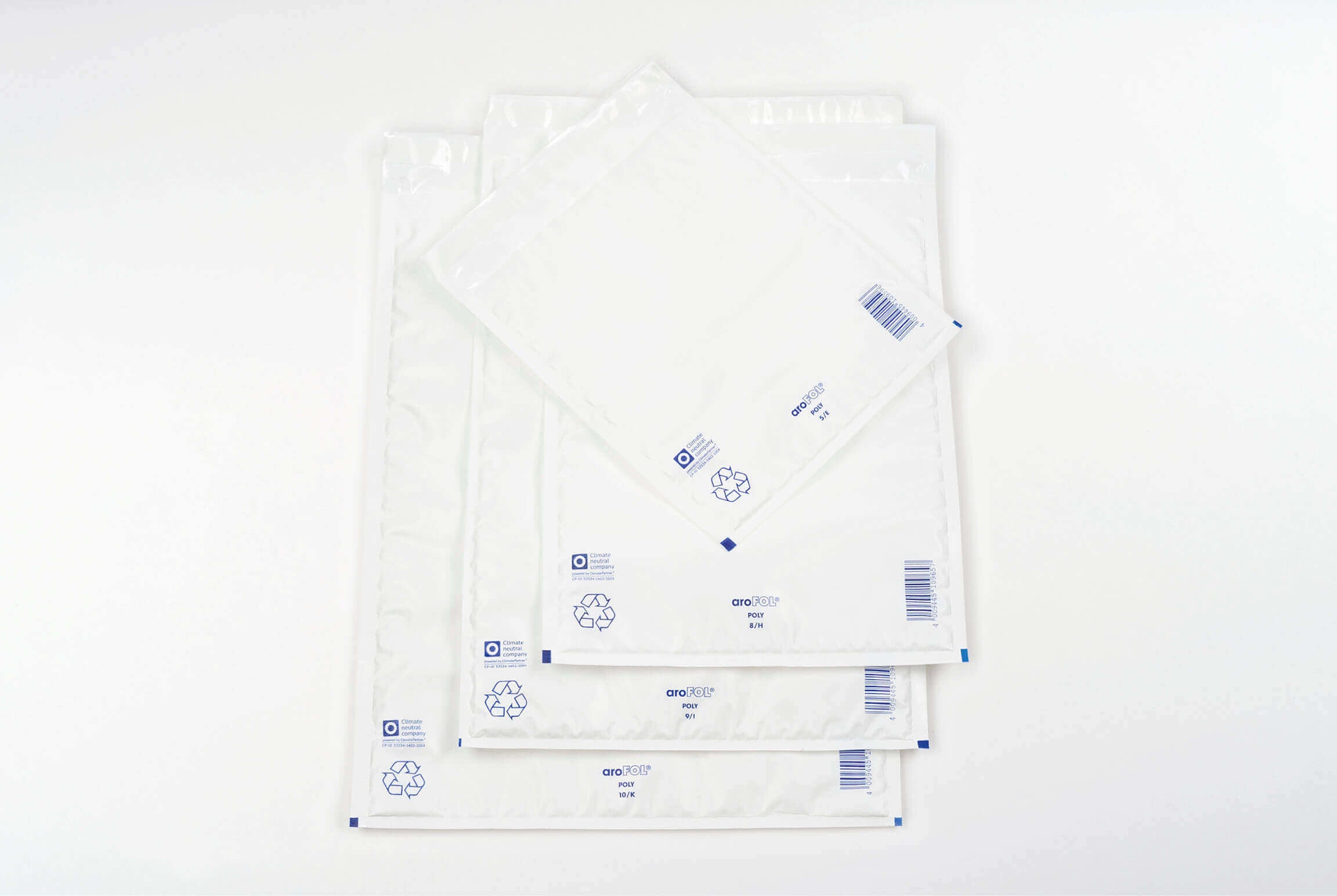 Arofol Luftpolstertasche – 248 × 288 mm, PE, weiss