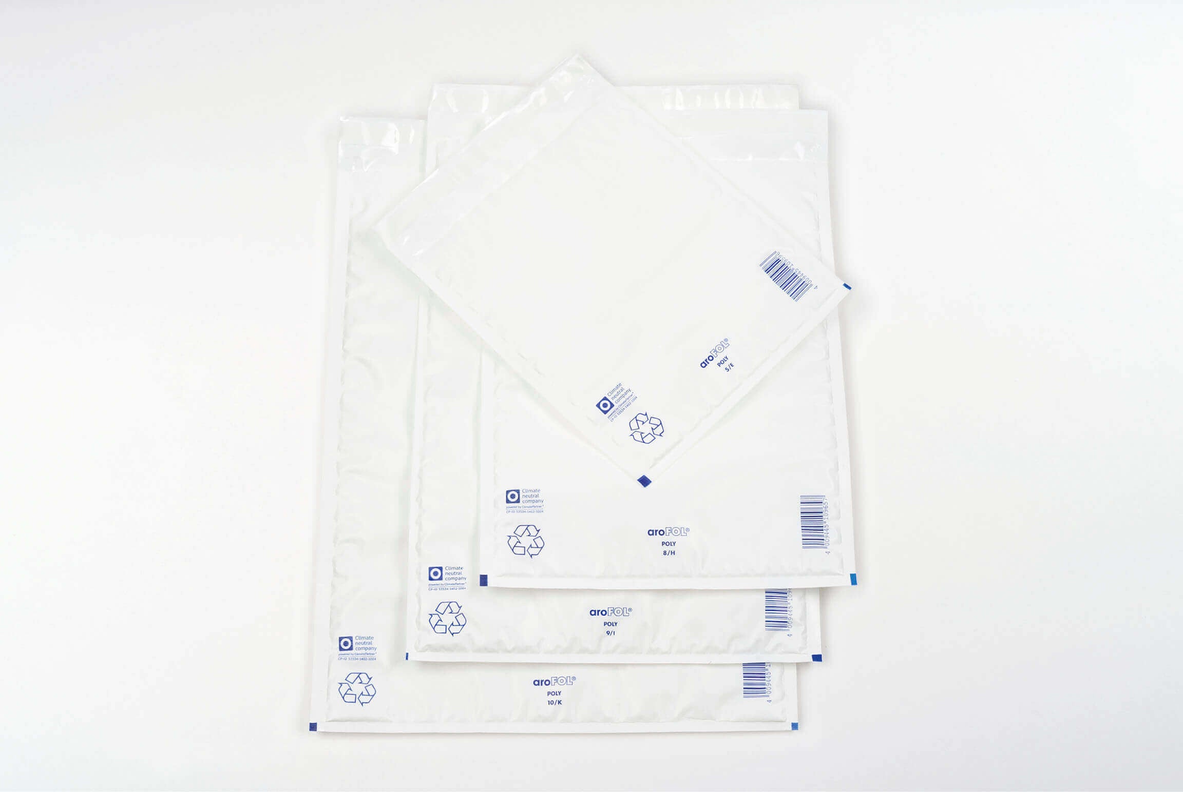 Arofol Luftpolstertasche – 262 × 363 mm, PE, weiss
