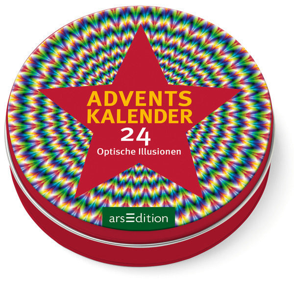 Ars edition Optische Illusionen – Adventskalender – 11 × 3 cm – in der Dose