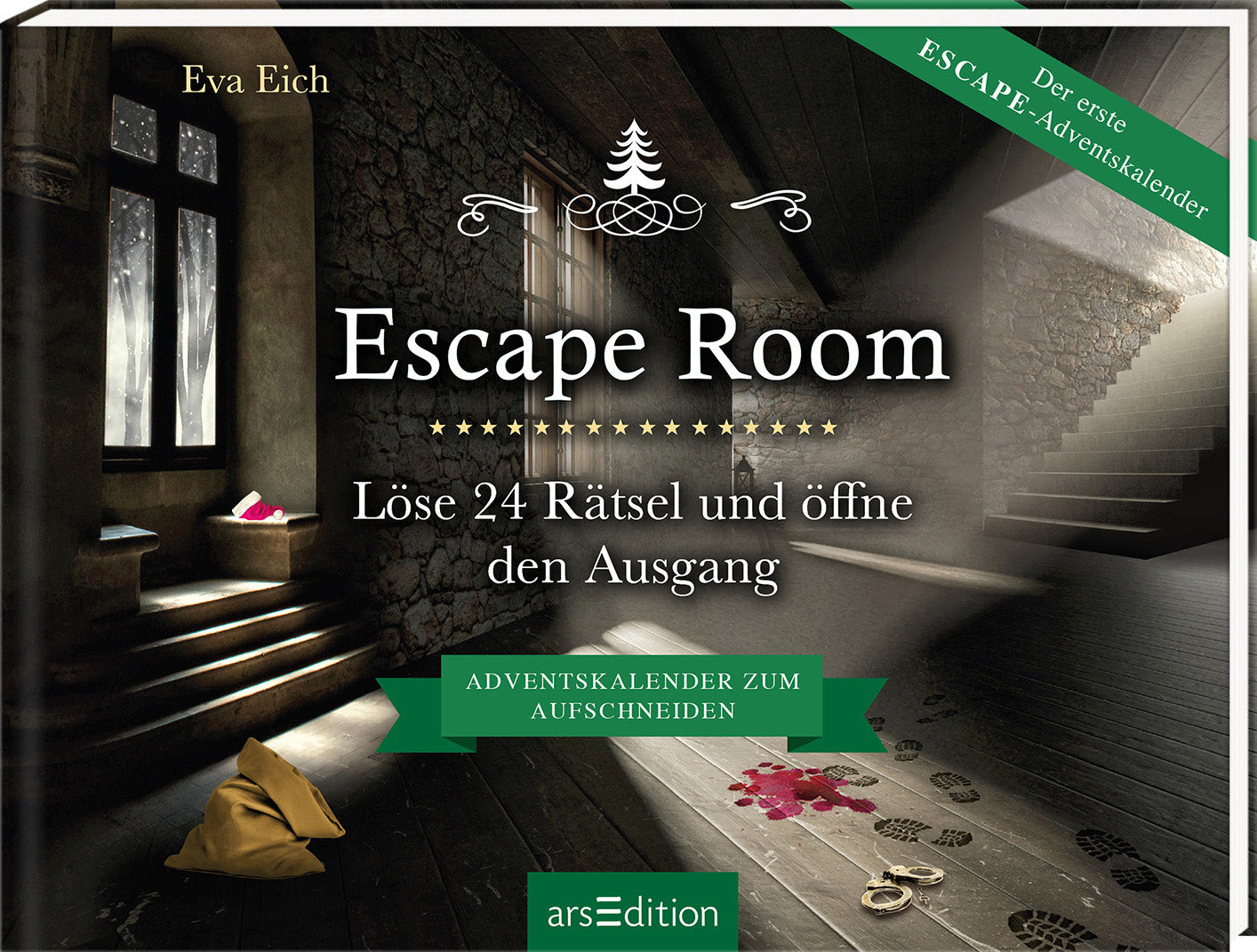Ars edition Escape Room – Adventskalender – 16 × 20,5 cm – Kalendarium auf Deutsch
